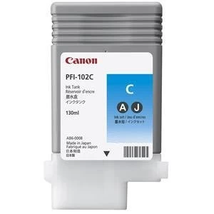 Canon PFI102 Cyan Ink Cartridge