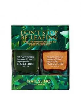 Nails Inc Green Is The New Black Nail Polish Duo