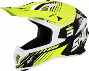 Shot Lite Fury Motocross Helmet, black-yellow Size M black-yellow, Size M