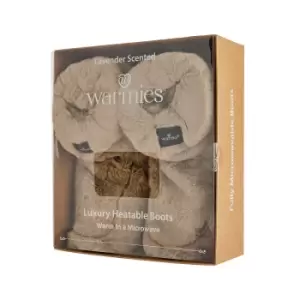 Warmies Luxury Fully Heatable Boots - Latte