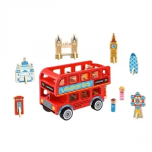 London Bus Wooden Playset