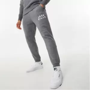 Jack Wills Flocked Graphic Jogger - Grey