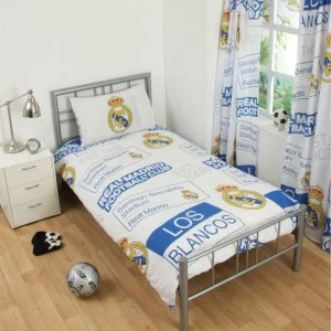 Team Football Single Duvet Set - Real Madrid