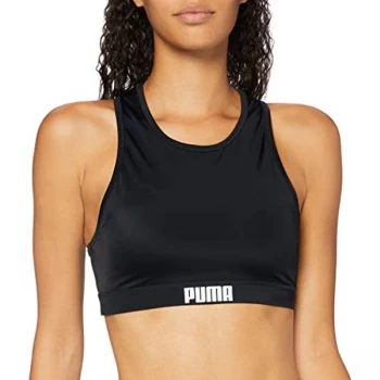 Puma Womens Racerback Swim Top XS / 6-8 Black