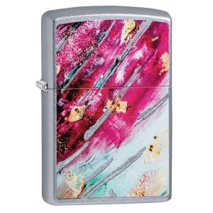 Zippo Rust Patina Design 4 Chrome Regular Windproof Lighter