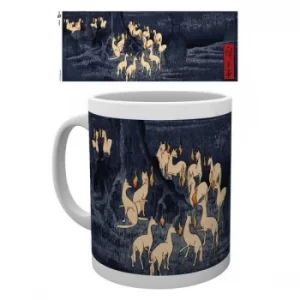 Hiroshige New Years Eve Foxfire Mug