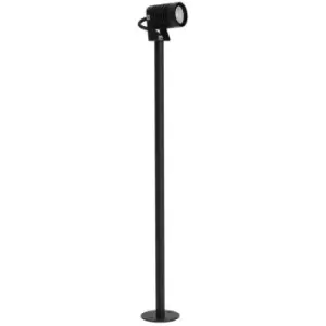 Cornwall 64cm Outdoor Bollard Black Aluminium, Glass LED 5W 378Lm 3000K IP65 - Merano