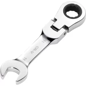 Draper Hi-Torq Stubby Flexible Head Ratchet Combination Spanner 11mm