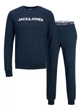 JACK & JONES Joggers And Sweatshirt Loungewear Men Blue