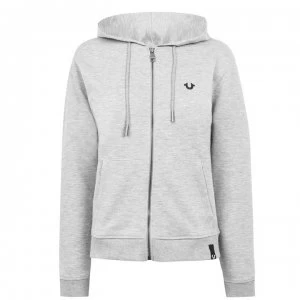 True Religion Horseshoe Zip Hoodie - Grey Marl