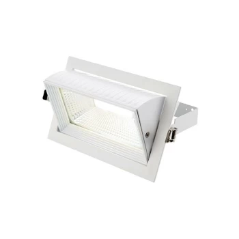 Saxby Axial - Integrated LED Recessed Light Matt White, Glass