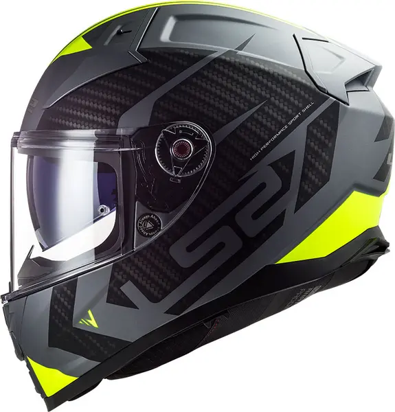 LS2 Ff811 Vector II Splitter M.Titan.H-V Yell. Full Face Helmet Size 2XL