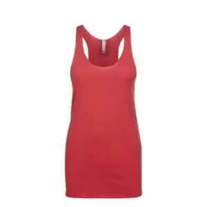 Next Level Womens/Ladies Tri-Blend Racer Back Tank Top (L) (Vintage Red)