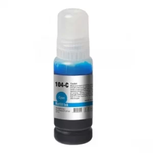 InkLab Epson 104 EcoTank Cyan Ink Bottle