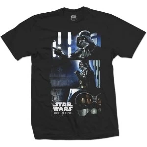 Star Wars - Rogue One Darth Triptych Unisex Medium T-Shirt - Black