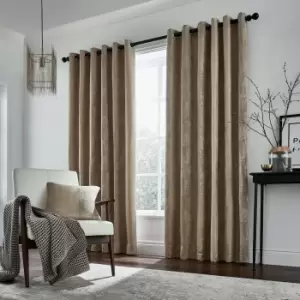 Helena Springfield Roma Lined Curtains 66" x 90", Truffle