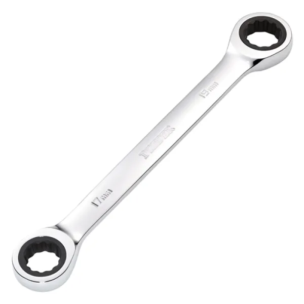 Draper HI-TORQ Metric Double Ratchet Ring Spanner, 17 x 19mm