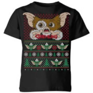 Gremlins Ugly Knit Kids Christmas T-Shirt - Black - 9-10 Years