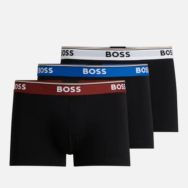 BOSS Bodywear 3 Pack Power Stretch Cotton Boxer Trunks - XL