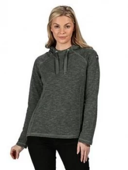 Regatta Carys Fleece Hoodie - Green , Green, Size 14, Women