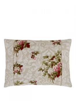 Dorma Antique Floral 100 percent Cotton 300 Thread Count Cushion