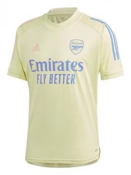 Adidas Mens Arsenal 20/21 Training Jersey, Yellow, Size XL, Men