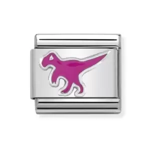 Nomination Classic Silver Dinosaur Charm