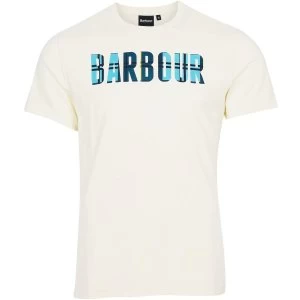 Barbour Mens Canlan Tee Chalk Small