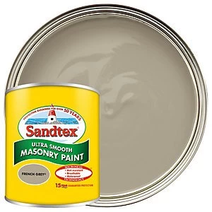 Sandtex Ultra Smooth Masonry Paint - French Grey 150ml