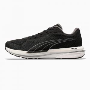 PUMA Velocity Nitro Womens Running Shoes, Black/Silver Size 4 Shoes