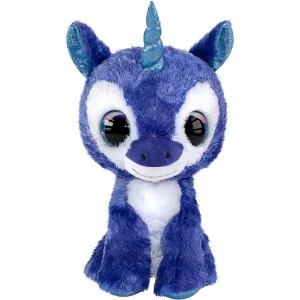 Unicorn Velvet Plush Toy (Blue & White)