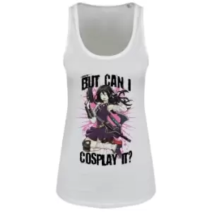 Grindstore Womens/Ladies But Can I Cosplay It Vest Top (L) (White)