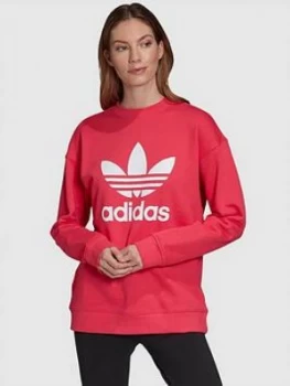 Adidas Originals Trefoil Crew Sweatshirt - Pink