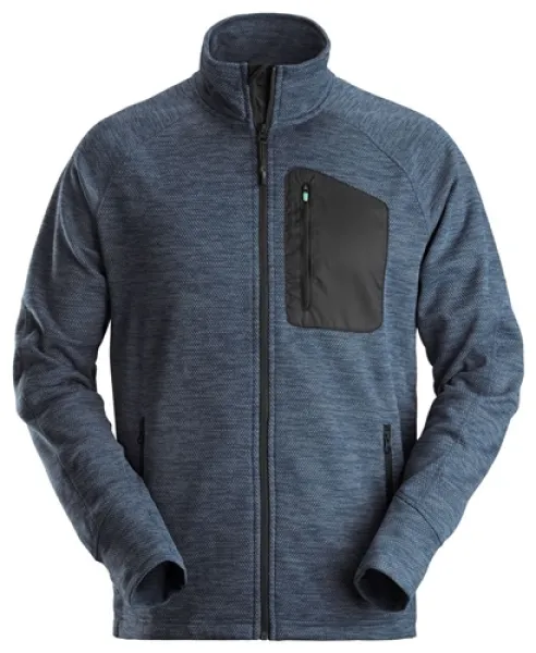 Snickers FlexiWork Fleece Jacket - Navy/Black - S