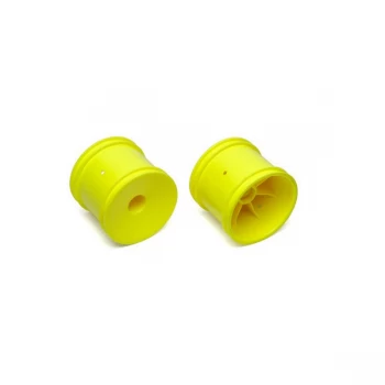 Team Associated Truck Hex Yellow Wheel 12mm (Set of 2)