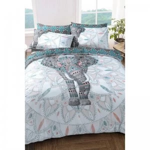 Elephant Mandala Reversible Duvet Set