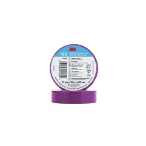 3M TEMFLEX 165 15MM X 10M VINYLELECTRICAL TAPE PURPLE - EU- you get 5