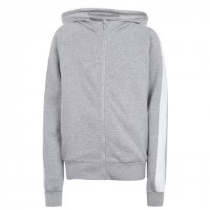 USA Pro FZ Hoodie Junior Girls - Grey Marl