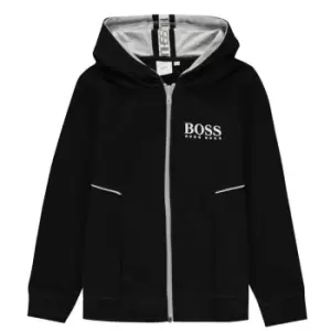 Boss Fleece tracksuit cardigan - Black