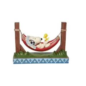 Snoopy & Woodstock in Hammock Figurine