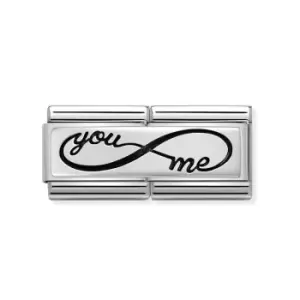 Nomination Classic Silver You & Me Infinity Double Charm