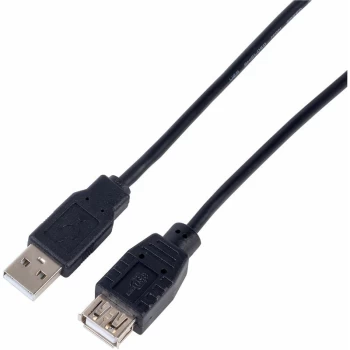 Truconnect - USB2 Cable A Male to A Female 0.5m Black