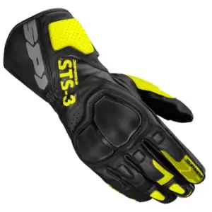 Spidi Sts-3 Black Fluo Yellow Motorcycle Gloves 2XL