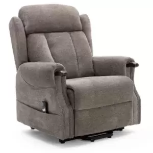 Halton Fabric Rise Recliner - Brown