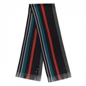 Ted Baker Panini Stripe Scarf - NAVY