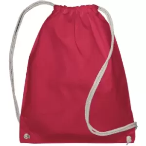 Jassz Bags Drawstring Backpack (Pack Of 2) (One Size) (Rouge Red) - Rouge Red