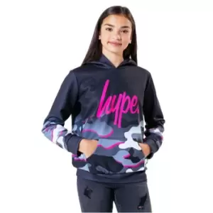 Hype Pink Black Camo Hoodie - Multi