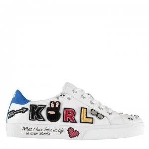 Karl Lagerfeld Skol Trainers - White Lthr