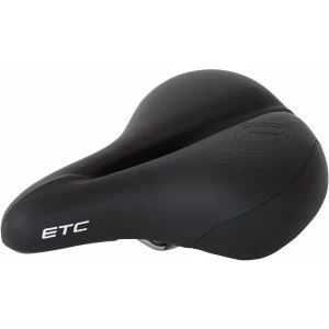 ETC Unisex Black Wide Comfort Saddle