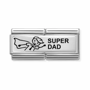 Nomination Classic Silver Super Dad Double Charm